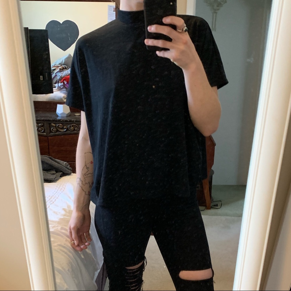 PrettyLittleThing Mock Neck Open Back Top
